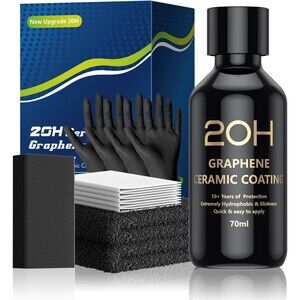 20H Advanced Graphene Ceramic Coating for Cars (70ml) Upgrade 10+ Yrs Protection